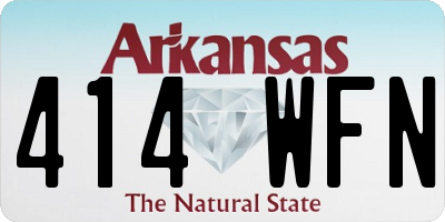 AR license plate 414WFN