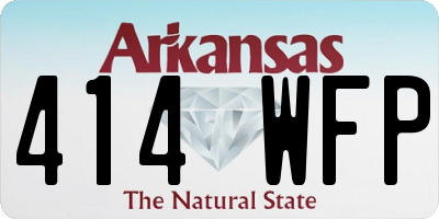 AR license plate 414WFP