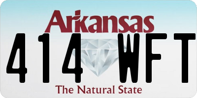 AR license plate 414WFT