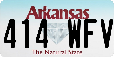 AR license plate 414WFV