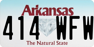 AR license plate 414WFW
