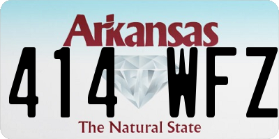 AR license plate 414WFZ