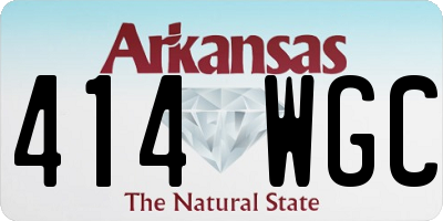 AR license plate 414WGC