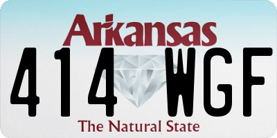 AR license plate 414WGF