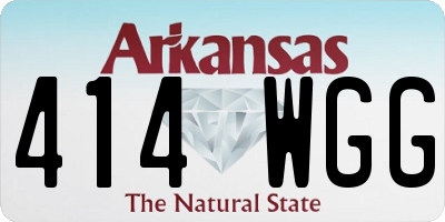 AR license plate 414WGG