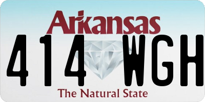 AR license plate 414WGH