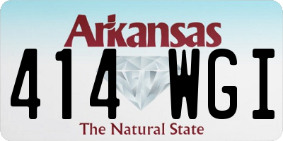 AR license plate 414WGI