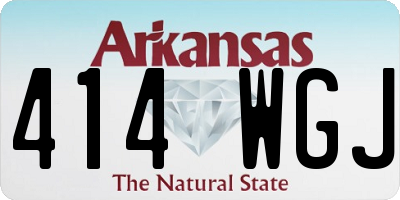 AR license plate 414WGJ
