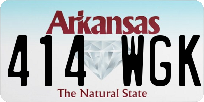 AR license plate 414WGK