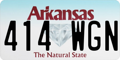 AR license plate 414WGN