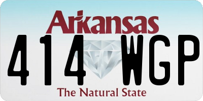 AR license plate 414WGP
