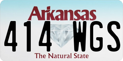 AR license plate 414WGS