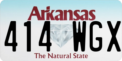 AR license plate 414WGX