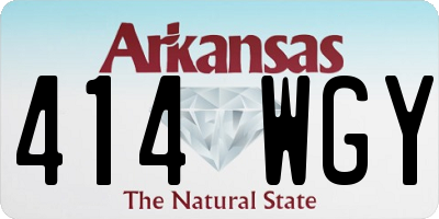AR license plate 414WGY