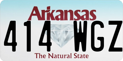 AR license plate 414WGZ