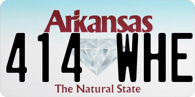 AR license plate 414WHE