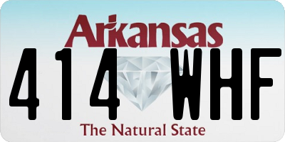 AR license plate 414WHF