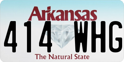 AR license plate 414WHG