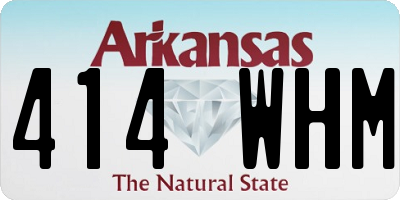 AR license plate 414WHM