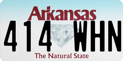 AR license plate 414WHN