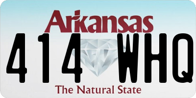 AR license plate 414WHQ