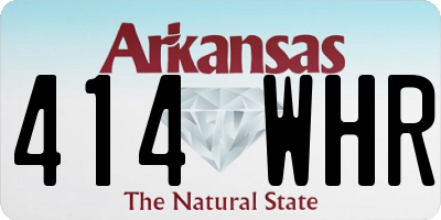 AR license plate 414WHR