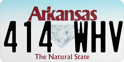 AR license plate 414WHV