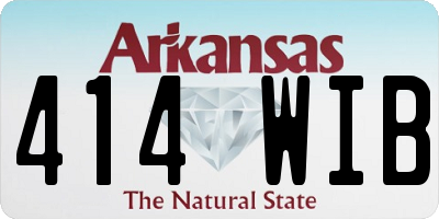 AR license plate 414WIB
