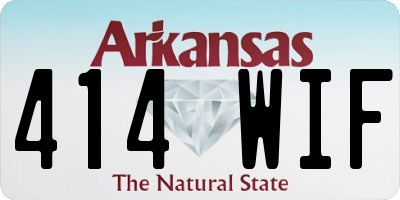 AR license plate 414WIF