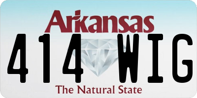 AR license plate 414WIG