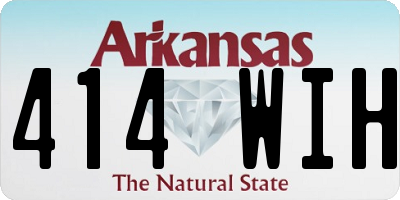 AR license plate 414WIH