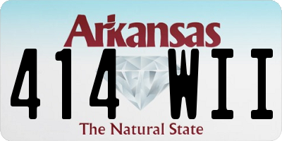 AR license plate 414WII