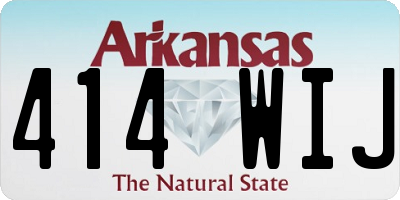 AR license plate 414WIJ