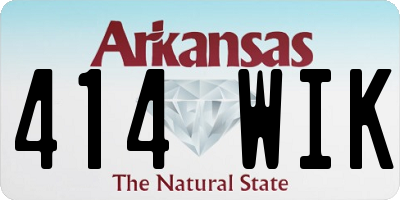AR license plate 414WIK