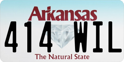 AR license plate 414WIL