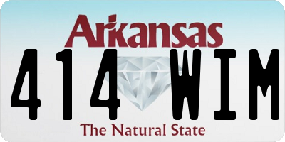 AR license plate 414WIM