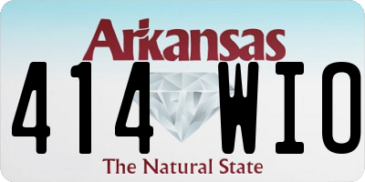 AR license plate 414WIO