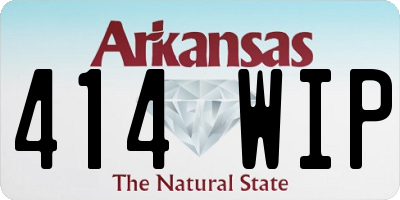 AR license plate 414WIP