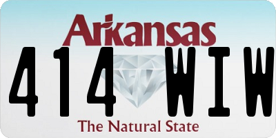 AR license plate 414WIW