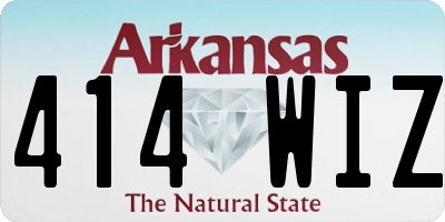 AR license plate 414WIZ