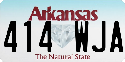 AR license plate 414WJA