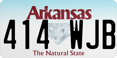 AR license plate 414WJB