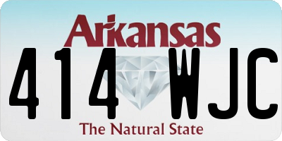 AR license plate 414WJC
