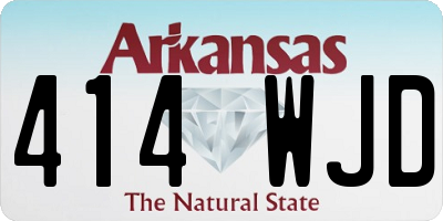 AR license plate 414WJD