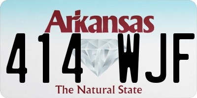 AR license plate 414WJF