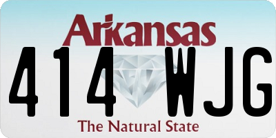 AR license plate 414WJG