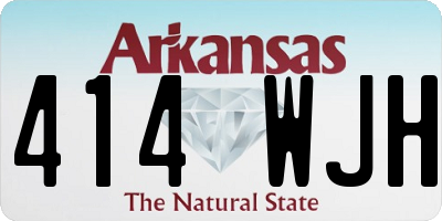AR license plate 414WJH