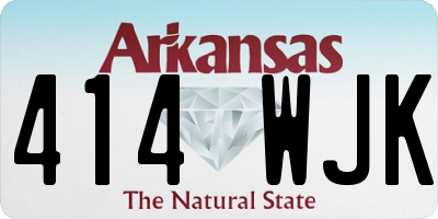 AR license plate 414WJK
