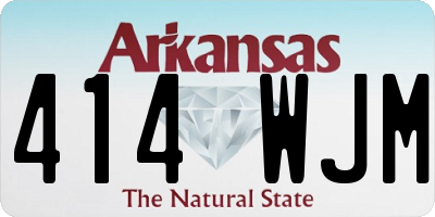 AR license plate 414WJM