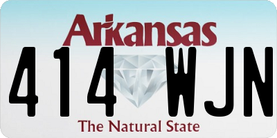AR license plate 414WJN